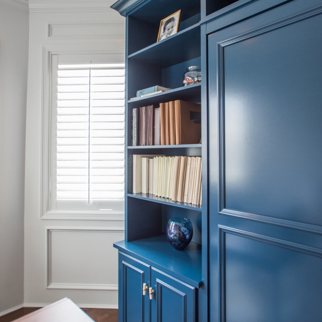 Blue Wall Bed & Office
