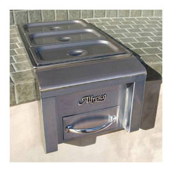 Alfresco 14" Built-in Food Warmer, Stainless Steel | AFW - Hot Plates And Burners