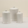 Simsbury 3-Piece Canisters Set, White