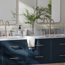 2024 Bathroom Trend: Moody Blues and Green Hues