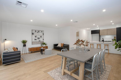 Contemporary dining room in Adelaide.