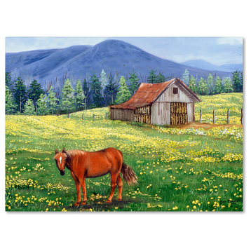 "The Tobacco Barn" by Arie Reinhardt Taylor, Canvas Art