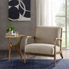 INK+IVY Novak Mid-Century Modern Accent Lounge Chair, Natural Taupe