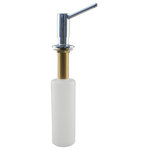 Westbrass - Contemporary Soap, Lotion Dispenser, Polished Chrome - This Westbrass Contemporary soap or lotion dispenser firmly mounts in kitchen or bathroom sinks or counters. The 3-3/8 in. high dispenser extends a full 3 in. into the sink. The solid brass dispenser head, easily fills from the top of the unit and comes with an ample 12 oz. reservoir. The extended shaft height mounts in thicker countertops and its contemporary design matches today's popular designs.