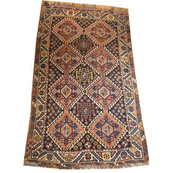Antique Persian Oriental Rug, 4'7"x8'3"