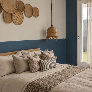 Décoration d'une chambre parentale aux matières naturelles – Nanteuil-le-Haudoui