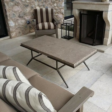 concrete coffee table