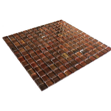 Miseno MT-WHSHDCSQ-FR Handicraft II - 1" Square Wall Mosaic Tile - Red