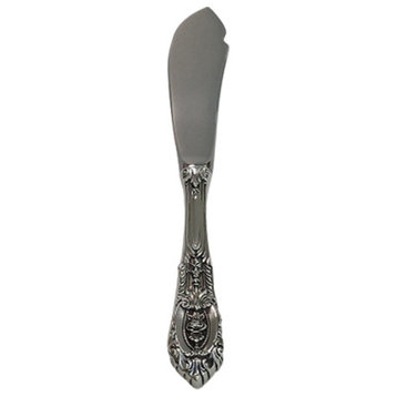 Wallace Sterling Silver Rose Point Butter Serving Knife, Hollow Handle