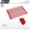 Stylish Multipurpose Over Sink Roll-Up Dish Drying Rack, Red