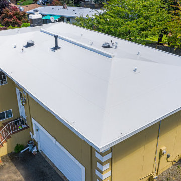 Sleek & Modern Flat PVC Roof in Burien, WA