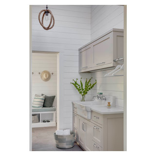 BEACH HOUSE ON THE BAY - Beach Style - Laundry Room - Boston - by JN ...