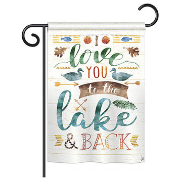 Love You To the Lake Nature, Everyday Garden Flag 13"x18.5"
