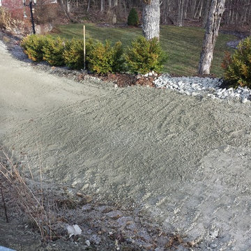 Gravel Driveway with French Drain