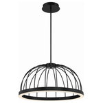 Eurofase - Eurofase 37806-012 Bura - 12 Inch 38W LED Pendant - Inspired by the classic bird cage, this discerniblBura 12 Inch 38W LED Black Acrylic Shade *UL Approved: YES Energy Star Qualified: n/a ADA Certified: n/a  *Number of Lights:   *Bulb Included:Yes *Bulb Type:LED *Finish Type:Black