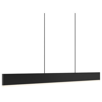 DALS Lighting 48" Slim Profile LED Linear Pendant, Black