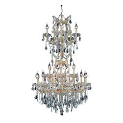 Elegant Lighting - Elegant Lighting 2800D30SG/EC Chandelier Maria Theresa - Chandeliers