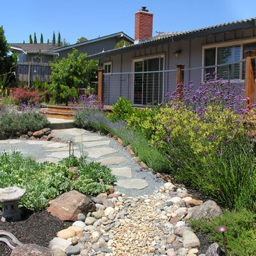 Moraga Modern-Rustic Backyard Deck & Patio