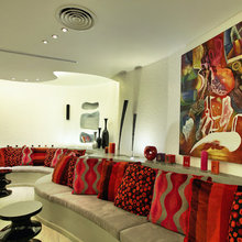 Red lounges