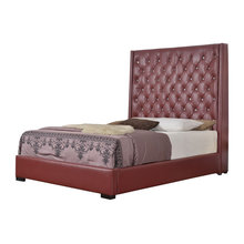 maroon bedroom