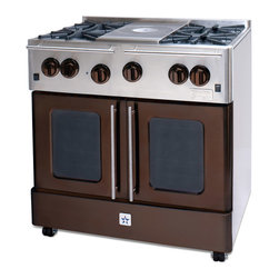 BlueStar Range 36" RNB364FTMS Precious Metals Collection French Top - Gas Ranges And Electric Ranges