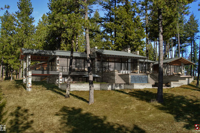 Contemporary exterior home idea in Seattle