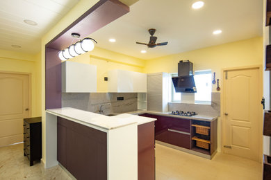 Inspiration for a contemporary kitchen in Chennai.