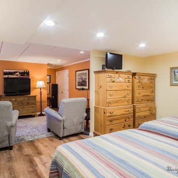 A Cheerful and Bright Studio-Style Finished Basement in Nashua, NH
