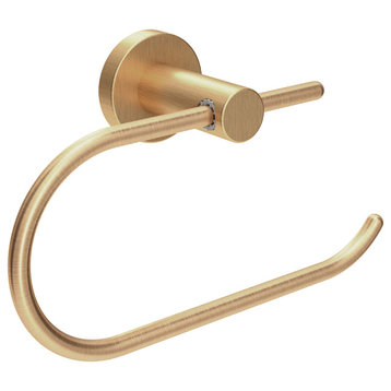 Dia Toilet Paper Holder with Mounting Hardware, Brushed Bronze