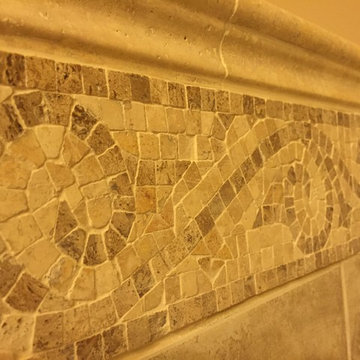 Master Bathroom Remodel with Mosaic Backsplash