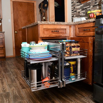 Valparaiso Indiana, Haas Rustic Hickory Kitchen, Space Saver and Organization