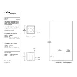 Solus Fire Pit Spec - Fire Cube, Manual Start, Ethanol - Fire Pits