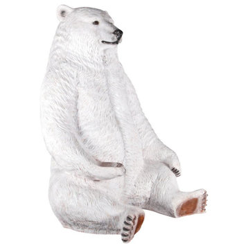 Design Toscano Sitting Pretty Oversized Polar Bear