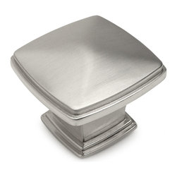 Cosmas - Oversized Cabinet Knob, Satin Nickel - Cabinet And Drawer Knobs