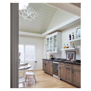 Dramatic Modern Farmhouse - Transitional - Home Bar - Chicago - by ...