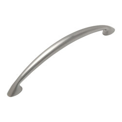 Cosmas - Cosmas 323-128SN Satin Nickel Cabinet Pull, 5" Hole Centers, Set of 5 - Cabinet And Drawer Handle Pulls