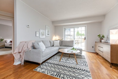 Living room - scandinavian living room idea in Other