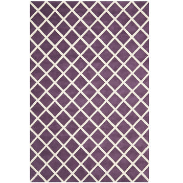 Safavieh Chatham Cht718F Purple, Ivory Area Rug, 2'x3'