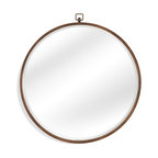 Bassett Mirror Traditional Quinn Wall Mirror With Bronze Finish M3667BEC