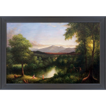 View on the Catskill--Early Autumn, 1837, Gallery Black Frame