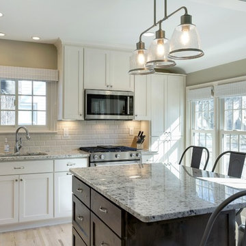 White Open Kitchen – 1950s Kitchen Remodel and Dormer Addition – St. Paul, MN