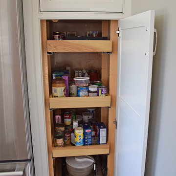 Corner cabinet and pullout options that Maximize Space