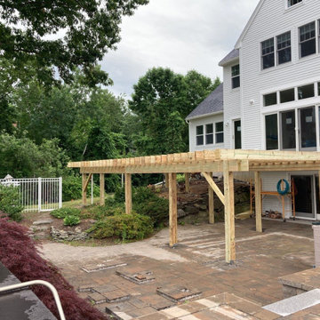Extended Patio with Trex Deck in Pebble Gray
