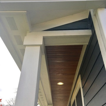 James Hardie lap siding and shake. Windows trim,LP soffit and fascia,oversize gu