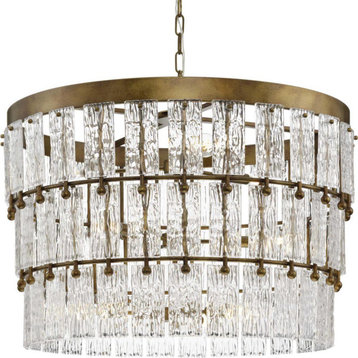 Chevall 9 Light Chandelier, Gold Ombre