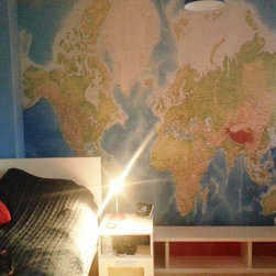 World Map Wallpaper - Child's bedroom - Wallpaper