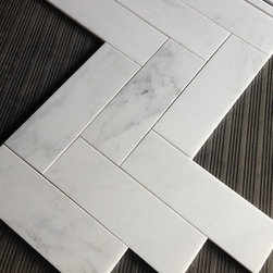 Carrara Venato 4x12" Marble Floor and Wall Tile - Tile