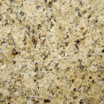 New Venetian Gold Granite with White Cabinets