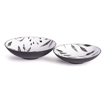 2-PieceLeaf Serving Bowl Set