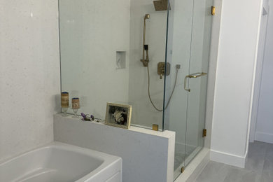 Bathroom - mediterranean bathroom idea in Seattle